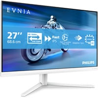 Philips Evnia 27M2N5901A 27" 4K UHD Moniteur gaming  Blanc, 2x HDMI, DisplayPort, 2x USB-A, USB-B, USB-C, 160 Hz / 320 Hz