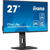 iiyama ProLite XUB2792UHSU-B6 27" 4K Ultra HD Moniteur Noir (Mat), 1x DisplayPort, 1x HDMI, 1x USB-C, 3x USB-A