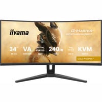 iiyama G-Master Gold Phoenix GCB3486WQSCP-B1 34" Moniteur UltraWide gaming incurvé Noir, 1x DisplayPort, 2x HDMI, 2x USB-C, 2x USB-A, 1x RJ-45, 240 Hz
