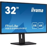 iiyama ProLite XB3288UHSU-B5 31.5" 4K Ultra HD Moniteur Noir, 4K, HDMI, DisplayPort, Audio
