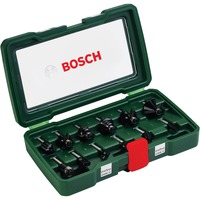 Bosch 2607019466 Jeu d'embouts 12 pièce(s), Fraise Jeu d'embouts, 12 pièce(s), POF 1200 AE POF 1400 ACE, 22,4 cm, 13,4 cm, 4,84 cm