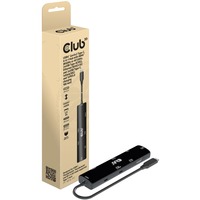 Club 3D USB4 Gen3x2 Type-C, 6-en-1, Station d'accueil Noir