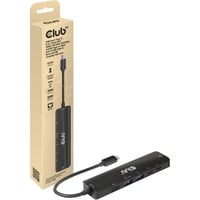 Club 3D USB Gen1 Type-C 6-en-1 Hub, Station d'accueil Noir