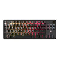 Corsair K70 CORE TKL RGB clavier gaming mécanique Noir, Layout US (QWERTY), Corsair MLX Red v2, 80% (TKL), Hot-swappable, ABS Double shot