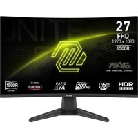 MSI MAG 276CF E20 27" Moniteur gaming incurvé  Noir, 2x HDMI, DisplayPort, 200 Hz
