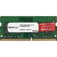Synology D4NESO-2666-4G module de mémoire 4 Go 1 x 4 Go DDR4 2666 MHz, Mémoire vive 4 Go, 1 x 4 Go, DDR4, 2666 MHz, 260-pin SO-DIMM