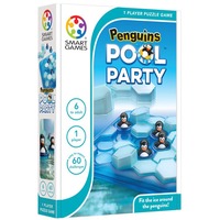SmartGames Fête de la piscine avec les pingouins, Jeu de puzzle Néerlandais, 1 joueur, à partir de 6 ans, 60 défis
