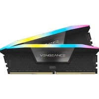 Corsair 64 Go DDR5-6600 Kit, Mémoire vive Noir, Vengeance RGB, XMP 3.0