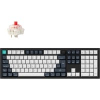Keychron Q6 Max-M1Z QMK RGB clavier mécanique Noir, Layout BE (AZERTY), Gateron Jupiter Red, 100%, Hot-swappable, Bluetooth, 2.4GHz