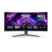 AOC  34" Moniteur UltraWide gaming incurvé  Noir