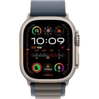 Apple Watch Ultra 2, Smartwatch Bleu/Noir, Titane, 49 mm, bracelet alpin (petit), GPS + cellulaire