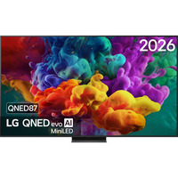 LG QNED87 evo AI 86" 4K Ultra HD TV Noir, 4x HDMI, 2x USB, Optique, Bluetooth, LAN, WLAN, CI+, HDR10, Dolby Vision