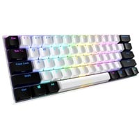 Sharkoon SKILLER SGK50 S4, clavier gaming Blanc/Noir, Layout États-Unis, Kailh Brown, LED RGB, Hot-swappable, 60%