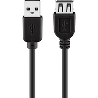 goobay USB 2.0, Câble d'extension Noir, 1,8 mètres