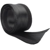 Digitus Chemin de câbles flexible avec fermeture velcro, Tuyau flexible de câble Noir, 2 m