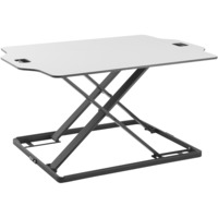 Digitus Fixation ergonomique pour ordinateur portable assis/debout, Accessoire Blanc