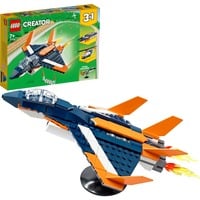 LEGO Creator 3-en-1 - L’avion supersonique, Jouets de construction 31126