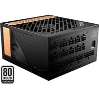 MSI MEG Ai1300P PCIE5 alimentation modulaire 1300 watt Noir, 1x 12V-2x6, 8x PCIe, 1300 W, 100 - 240 V, 50 - 60 Hz, 10 A, 5 A, Actif