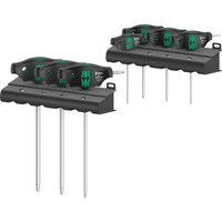 Wera 467/7 TORX HF set 1 tournevis Phillips + rack, 7 pièces Noir/Vert, avec fonction de maintien