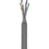 goobay Câble réseau RJ-45 S/FTP Cat.6a Gris, 305 mètres, sans fiche