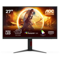 AOC U27G4XM 27" 4K Ultra HD Moniteur gaming Noir/rouge, 1x DisplayPort, 1x HDMI, 4x USB-A, 160 Hz / 320 Hz