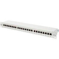 Digitus Panneau de raccordement 19, Panneau de brassage Gris clair, Cat.6, Vente au détail