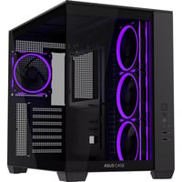 ASUS A32 PLUS boîtier midi tower Noir | 2x USB-A | 1x USB-C | RGB | Window