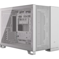 Corsair 2500D Airflow boîtier mini tower Blanc | 2x USB-A | 1x USB-C | Verre Trempé