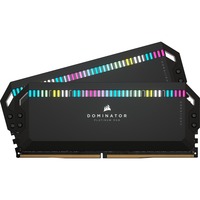 Corsair 32 Go DDR5-6400 Kit, Mémoire vive Noir, CMT32GX5M2B6400C32, Dominator Platinum RGB, XMP