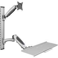 Digitus Support mural flexible pour postes de travail DA-90354 Argent
