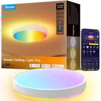 Govee Plafonnier intelligent RGBICWW Pro, Lampe Blanc, 15 pouces, 2.4GHz Wi-Fi + Bluetooth