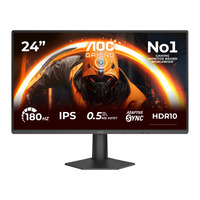 AOC 24G50F 23.8" Moniteur gaming Noir, 1x DisplayPort, 1x HDMI, 180 Hz