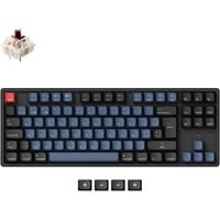 Keychron K8 Pro-J3, clavier Noir, Layout BE, Gateron G Pro Brown, LED RGB, TKL, Double-shot PBT, Hot-swappable, Bluetooth