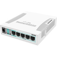 MikroTik RB260GS Smart Switch (CSS106-5G-1S) Blanc, Passive PoE, SFP