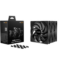 be quiet! Pure Wings 3 140mm PWM high-speed 3-Pack, Ventilateur de boîtier Noir
