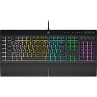 Corsair K55 RGB PRO clavier gaming Noir, Layout BE (AZERTY), Membrane, 100%
