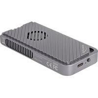 DeLOCK Boîtier de disque M.2 NVMe USB 40 Gbps style gaming, Boîtier disque dur Gris