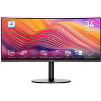 MSI Moderne MD342CQP 34" Moniteur UltraWide Noir, HDMI, DisplayPort, 2x USB-A, USB-B, USB-C