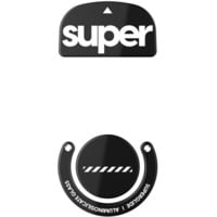 Pulsar Superglide Version 2 Glass Skates for Logitech G Pro X Superlight, Tapis de souris Noir