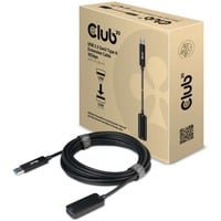 Club 3D USB-A 3.2 Gen2, Câble d'extension Noir, 5 mètres, 10 Gbps