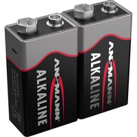 Ansmann Piles alcalines Red E-Block, Batterie 2x E-Block (bloc de 9 volts)