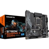GIGABYTE B760 GAMING X DDR4 socket 1700, Socket 1700 carte mère Noir/gris, RAID, 2.5 Gb-LAN, Sound, µATX
