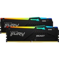 Kingston FURY Beast RGB 64 Go DDR5-5600 (2x 32 Go) mémoire vive Noir, KF556C36BBEAK2-64, EXPO