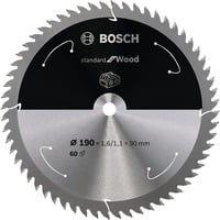 Bosch 2 608 837 711 lame de scie circulaire 19 cm 1 pièce(s) Bois dur, Bois tendre, 19 cm, 3 cm, 1,1 mm, 7900 tr/min, 1,6 mm