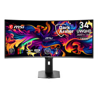 MSI MPG 341CQR QD-OLED X36 34" Moniteur UltraWide gaming incurvé Noir, 1x DisplayPort, 2x HDMI, 1x USB-C, 2x USB-A, 360 Hz