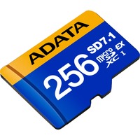 ADATA Premier Extreme microSDXC 256 Go, Carte mémoire Bleu/Jaune, UHS-I U3, Classe 10, V30