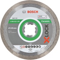 Bosch 2 608 615 138 accessoire pour meuleuse d'angle Disque de coupe Disque de coupe, pierre, Carrelage, Bosch, 2,22 cm, 12,5 cm, 1,6 mm