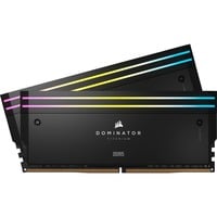 Corsair 96 Go DDR5-6600 (2x 48 Go) Kit, Mémoire vive Noir, CMP96GX5M2B6600C32, Dominator Titanium RGB, XMP
