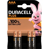 Duracell Plus Alkaline AAA, Batterie 4 pièces