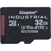 Kingston Industrial 32 Go MicroSDHC UHS-I Classe 10, Carte mémoire Noir, 32 Go, MicroSDHC, Classe 10, UHS-I, Class 3 (U3), V30